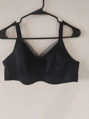 ThirdLove Black Wireless Bralette with Sheer V-Inset